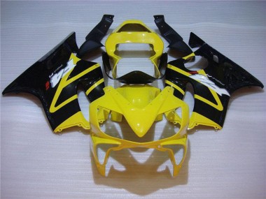 2001-2003 Honda CBR600 F4i Motorcycle Fairing - Yellow Glossy Black