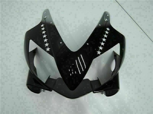 2001-2003 Honda CBR600 F4i Motorcycle Fairings - Glossy Black Silver SevenStars