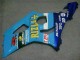 2003-2004 Suzuki GSXR 1000 Motorcycle Fairings - Blue White Yellow Rizla