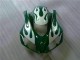 2006-2007 Honda CBR1000RR Motorcycle Fairings - White Green Flame