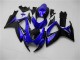 2006-2007 Suzuki GSXR 600/750 Motorcycle Fairings - Blue Glossy Black
