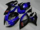 2006-2007 Suzuki GSXR 600/750 Motorcycle Fairings - Blue Matte Black Red