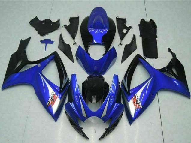 2006-2007 Suzuki GSXR 600/750 Motorcycle Fairings - Blue White Glossy Black Red