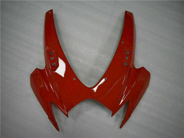 2006-2007 Suzuki GSXR 600/750 Motorcycle Fairings - White Red Glossy Black Stripe