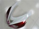 2007-2008 Kawasaki ZX6R Motorcycle Fairings - White Black Red