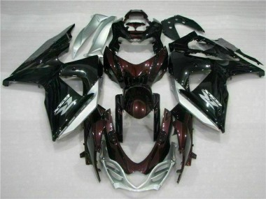 2009-2016 Suzuki GSXR 1000 Motorcycle Fairings - Glossy Black Silver White