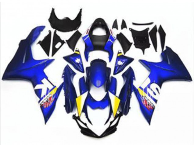 2011-2024 Suzuki GSXR 600/750 Motorcycle Fairing - Blue White