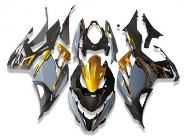 2018-2024 Kawasaki EX400 Motorcycle Fairings - Gold Nardo Grey Black