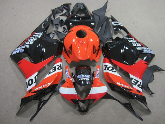 2009-2012 Honda CBR600RR Full Motorcycle Fairings - Orange White Red Glossy Black Repsol