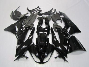 2009-2012 Kawasaki ZX6R Motorcycle Fairing - Glossy Black