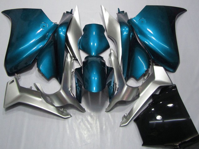 2010-2014 Honda VFR 1200 Motorcycle Fairings - Silver Light Blue
