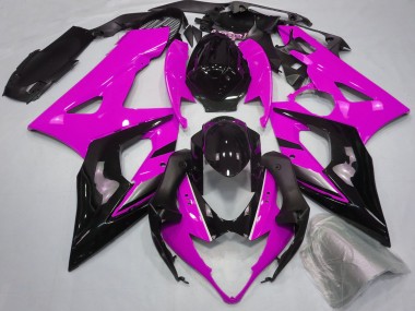 2005-2006 Suzuki GSXR 1000 Motorcycle Fairings - Pink Glossy Black