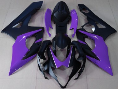 2005-2006 Suzuki GSXR 1000 Motorcycle Fairings - Matte Black Purple