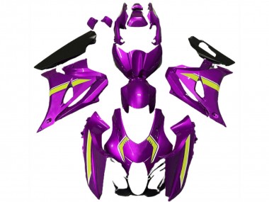 2017-2024 Suzuki GSXR 1000 Motorcycle Fairings - Pink Yellow Style