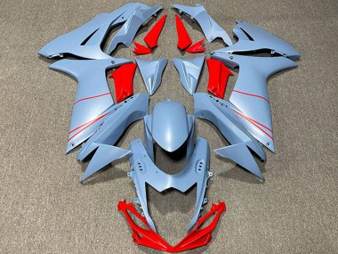 2011-2024 Suzuki GSXR 600 / GSXR 750 Motorcycle Fairings - Matte Sky Blue Red