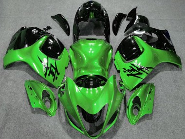 2008-2020 Suzuki GSXR 1300 Motorcycle Fairings - Glossy Green and Black