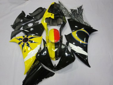 2012-2014 Yamaha R1 Motorcycle Fairings - Yellow Black Red