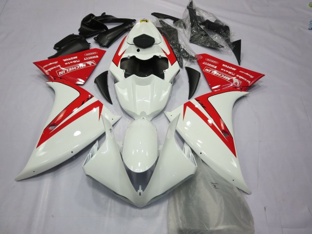 2012-2014 Yamaha R1 Motorcycle Fairings - White Red