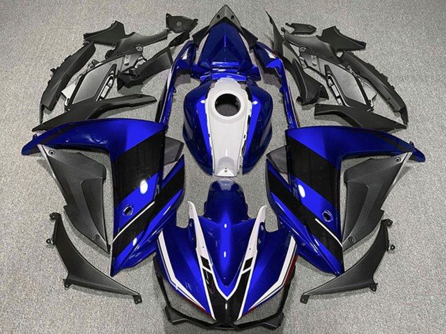 2015-2018 Yamaha R3 Motorcycle Fairings - Blue White Black