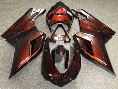 2007-2014 Ducati 848 Motorcycle Fairings - Red
