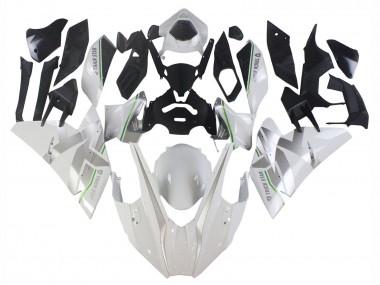 2015-2022 Kawasaki Ninja H2 Motorcycle Fairings - White Silver Green