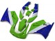 1989-1990 Kawasaki ZXR250 Motorcycle Fairings - Green White Blue