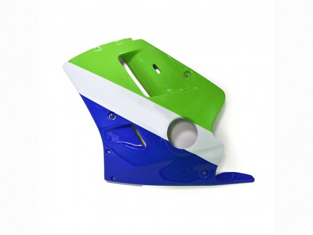 1989-1990 Kawasaki ZXR250 Motorcycle Fairings - Green White Blue