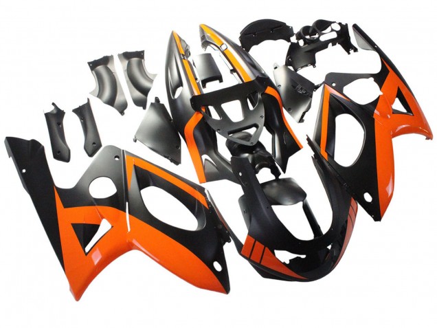 1996-2007 Yamaha YZF600R Thundercat Motorcycle Fairings - Black Orange