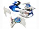 2003-2013 Suzuki SV650 Motorcycle Fairings - White Blue Lucky Strike Motul