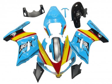 2003-2013 Suzuki SV650 Motorcycle Fairings - Blue Yellow Red Silver Shark