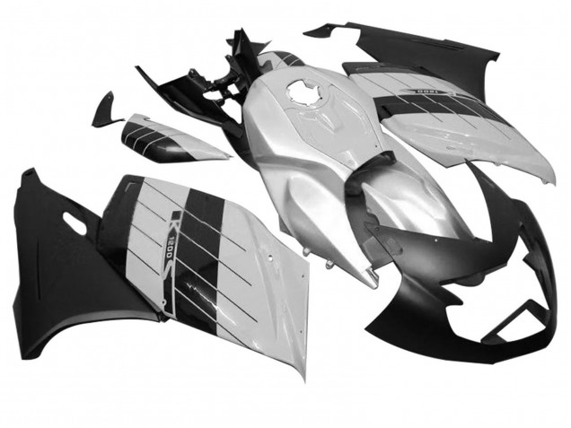 2005-2010 BMW K1200S Motorcycle Fairings - Silver Matte Black