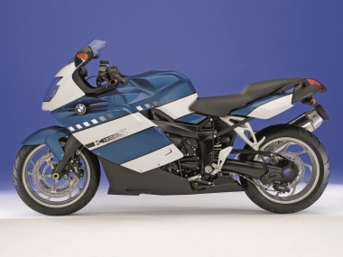 2005-2010 BMW K1200S Motorcycle Fairings - White Dark Blue