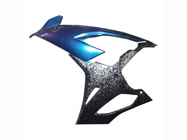 2019-2022 BMW S1000RR Motorcycle Fairings - Gradient Blue Purple Forged Carbon Fiber