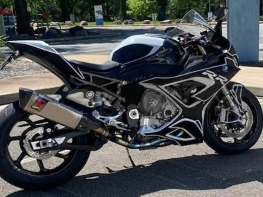 2019-2022 BMW S1000RR Motorcycle Fairings - Black White