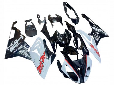 2015-2016 BMW S1000RR Motorcycle Fairings - White Glossy Black