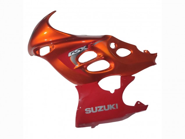 2004-2006 Suzuki GSX600F/GSX750F Motorcycle Fairings - Burnt Orange White Logo