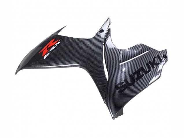 2011-2024 Suzuki GSXR 600 / GSXR 750 Motorcycle Fairings - Black Carbon Fiber Red