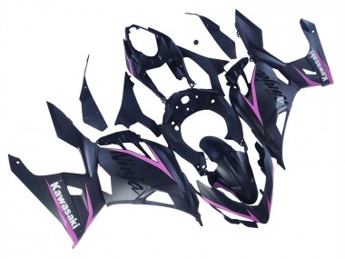 2018-2024 Kawasaki Ninja 400 Motorcycle Fairings - Matte Black Pink