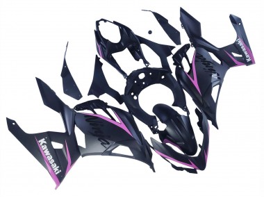 2018-2024 Kawasaki Ninja 400 Motorcycle Fairings - Matte Black Pink