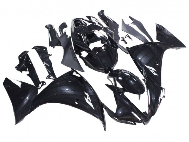 2012-2014 Yamaha YZF 1000 R1 Motorcycle Fairings - Glossy Black