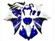 2012-2014 Yamaha YZF 1000 R1 Motorcycle Fairing - White Blue Black