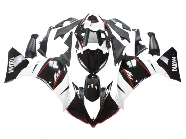 2012-2014 Yamaha YZF 1000 R1 Motorcycle Fairing - White Red Glossy Black