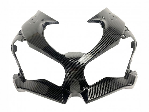 2019-2022 Kawasaki ZX6R Motorcycle Fairings - White Black Carbon Fiber