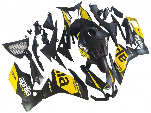 2012-2018 Aprilia RS4 50 125 Motorcycle Fairings - Yellow Matte Black