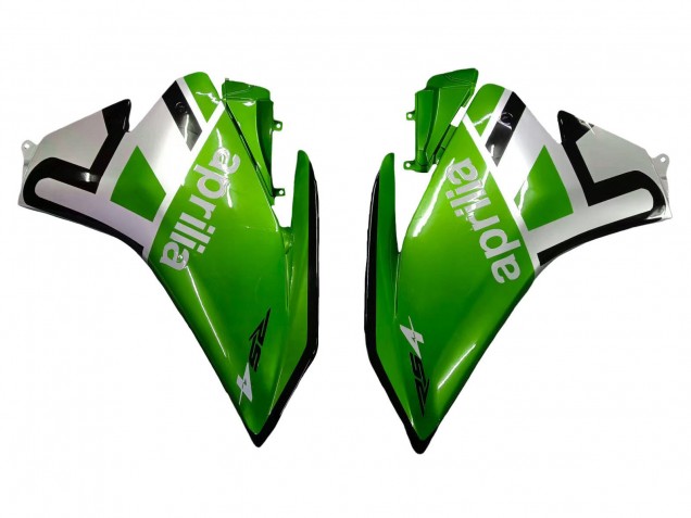 2012-2018 Aprilia RS4 50 125 Motorcycle Fairings - White Green Glossy Black