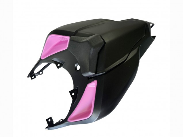 2007-2014 Ducati 848 Motorcycle Fairings - White Pink Glossy Black Connie