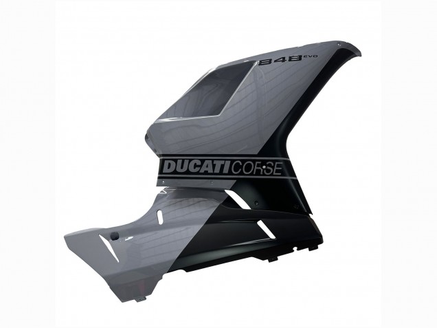 2007-2014 Ducati 848 Motorcycle Fairings - Silver Gold Matte Black