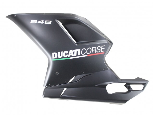 2007-2014 Ducati 848 Motorcycle Fairings - Matte Grey
