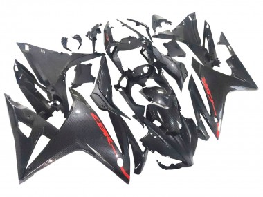 2016-2018 Honda CBR500R Motorcycle Fairings - Black Carbon Fiber Red