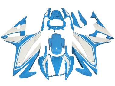2016-2018 Honda CBR500R Motorcycle Fairings - Light Blue White